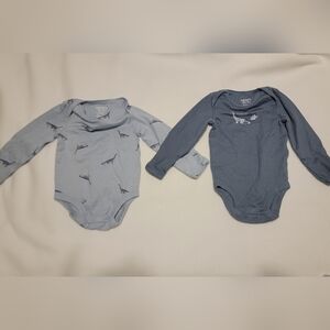 Carters 0-3m Long Sleeve Bodysuit Bundle